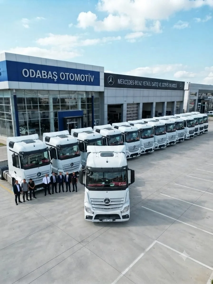 Odabaş Otomotiv plaza drone görünümü